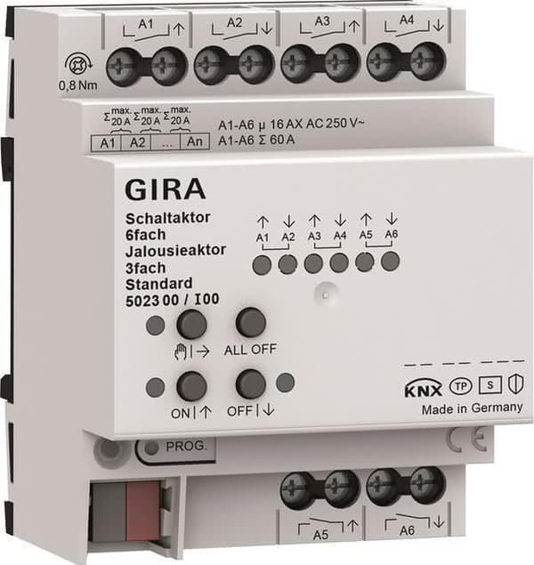 Gira kobling, persienneaktuator 6f/3f 16 A 502300 (502300)