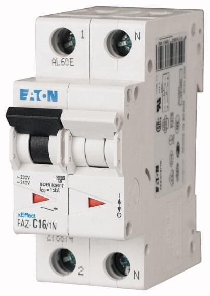 Eaton (Moeller) Afbryder Faz C6/1 NC 6 A, 1p + N Afbryder 4015082786687