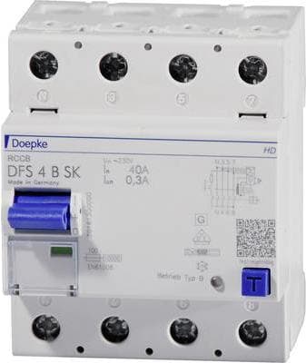 Doepke 09136998HD FI-afbryder 4-polet 40 A 0,3 A 230 V, 400 V (09136998HD)