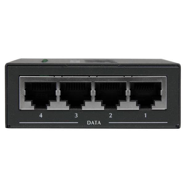 StarTech.com 4-portars Gigabit Midspan - PoE+ injektor - 802.3at/af - Power Injector - AC 100-240 V - 120 Watt - 4 utgångspluggar (POEINJ4G)