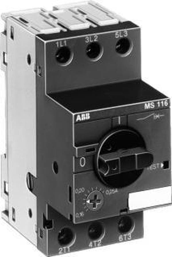 ABB Moottorinsuojakytkin MS116 1.6 - 230-690V - 1.0-1.6A - 3P - 1SAM250000R1006