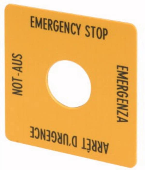 Eaton M22-XYK1 Aftryk (bxh) 50 mm x 50 mm IKKE-AUS (de, en, fr, it) Gul 1 stk.