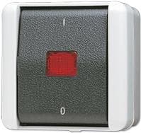 Jung 802 KOW elektrisk strömbrytare 2P Svart - Vit (802KOW)