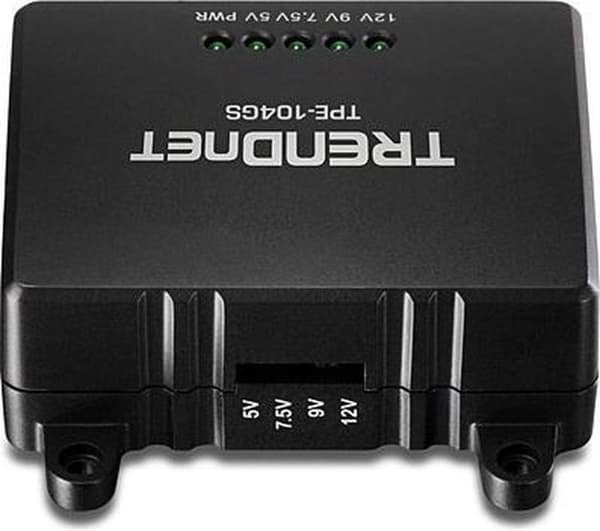 Trendnet TPE-104GS nätverksdelare Black Power over Ethernet (PoE)