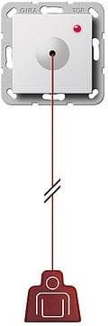 GIRA 291203. Type: Pull chain switch, Farve på produkt: Hvid (291203)
