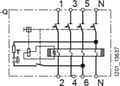Miniatyrbillede 3 af 5: Siemens 5SV33446KK12 5SV3344-6KK12 Fejlstrømsafbryder A 4-polet 40 A 0,03 A 400 V