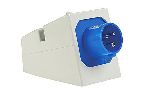 as - Schwabe CEE vægenhedsstik campingvogn - 230 V / 16 A udendørs stikkontakt - 3-polet vægenhedsstik til mobilhomes og campingvogne - ideel til uden