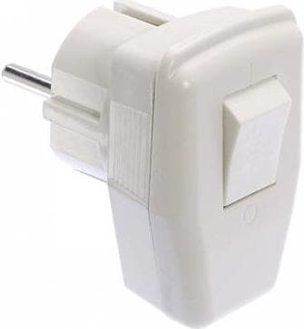 as - Schwabe 45035 vinkelstik med afbryder, 230 V, hvid
