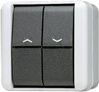 JUNG vippegardinafbryder 839VW WG800 IP44 knap 1-polet. 839VW (839VW)