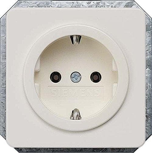 Siemens Indus.Sector Schuko fatning 5UB1403 Delta profil, tws DELTA profil fatning 4001869051154 Hvid