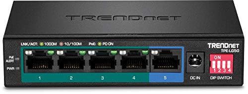 TRENDnet TPE LG50 - Kytkin - Hallitsematon - 4x10/100/1000 (PoE+) + 1x10/100/1000 - Pöytäkone - PoE+ (32W) (TPE-LG50)