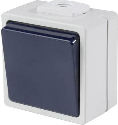 as - Schwabe 62450 overflademonteret switch IP54 grå (62450)