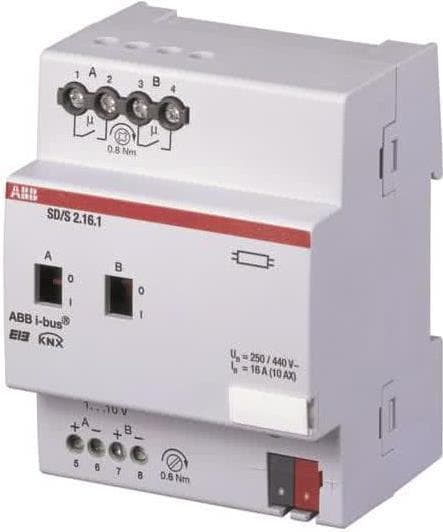 ABB STOTZ-KONTAKT kontakt/dæmpningsaktuator SD/S2.16.1 dobbelt 16A (2CDG110079R0011)