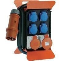 AS Schwabe 60506 STECKY strømfordeler 400V II 32 A 1 CEE stik 32 A, 5-benet 400 V IP44 (60506)