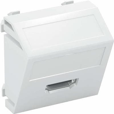 OBO Bettermann multimediabärare HDMI MTS-HD S RW1-uttag med skruv 45x45mm (6104814)