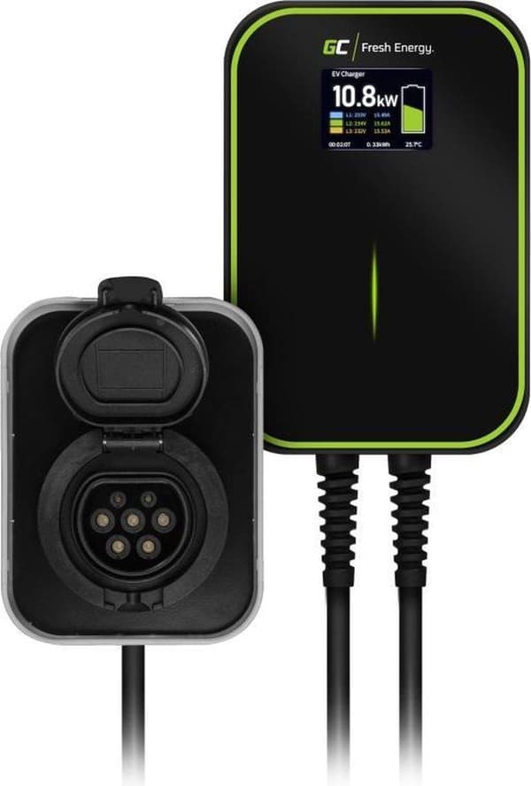 Wallbox GC EV PowerBox 22kW laddare med Typ 2-uttag för laddning av elbilar och Plug-In hybrider.