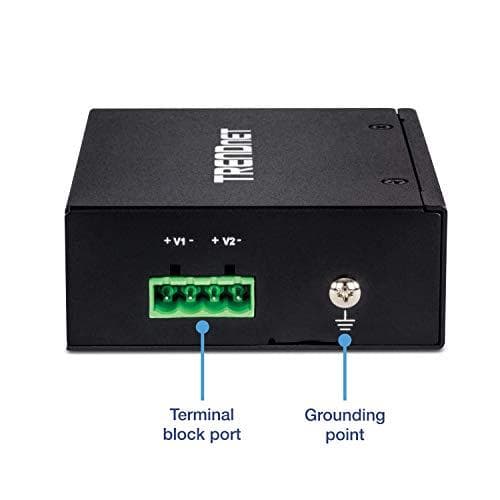 TRENDnet TI-IG90 - Härdad industri - Power Injector (DIN-skena montering möjlig) - DC 52 - 56 V - 90 Watt - Utgångsanslutningar: 1