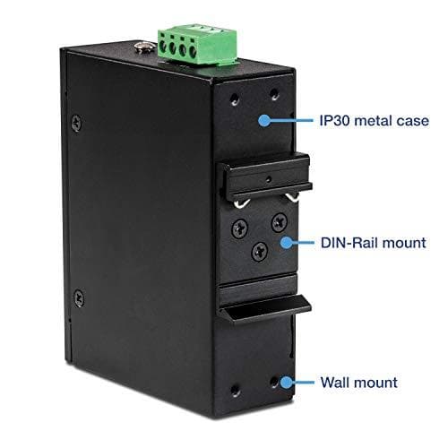 TRENDnet TI-IG90 - Härdad industri - Power Injector (DIN-skena montering möjlig) - DC 52 - 56 V - 90 Watt - Utgångsanslutningar: 1