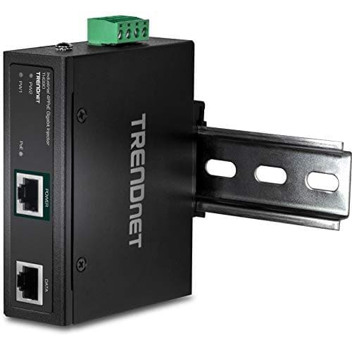 TRENDnet TI-IG90 - Hærdet Industriel - Power Injector (DIN-skinne montering muligt) - DC 52 - 56 V - 90 Watt - Udgangsforbindelser: 1