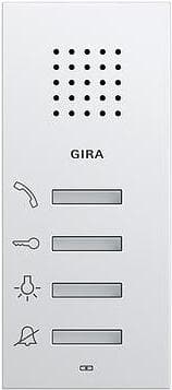 Gira 125003 påbygningsstation System 55 ren hvid blank