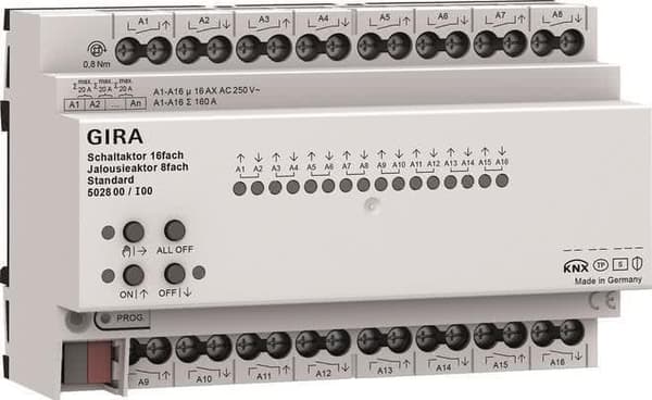 Gira kytkin, sokea toimilaite 16f/8f 16 A 502800 (502800)