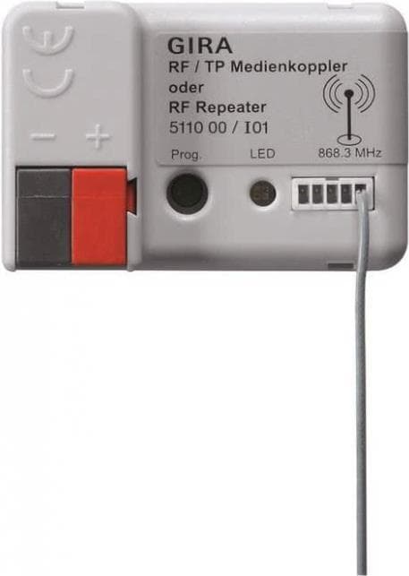 GIRA KNX RF/TP mediekobler RF repeater 511000 (511000)