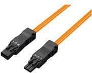 Rittal SZ Led system lysforbindelseskabel - strømkabel (W) (M) - 100-240 V - 1 m - orange (pakke med 5)
