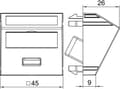 Miniatyrbild 3 av 3: OBO Bettermann representativ multimediabärare 45x45mm rws MTS-U3A F RW1 (6104934)