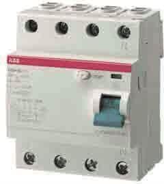 ABB STOTZ-KONTAKT RCCB 4p, Type F, 63A, 30mA F204F-63/0 (2CSF204325R1630)