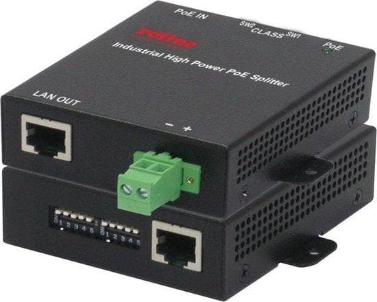 ROLINE 21.13.1173 - Gigabit Ethernet - 10.100.1000 Mbit/s - IEEE 802.3af, IEEE 802.3at - Cat5,Cat6 - sort - overstrøm - overophedning - kortslutning -
