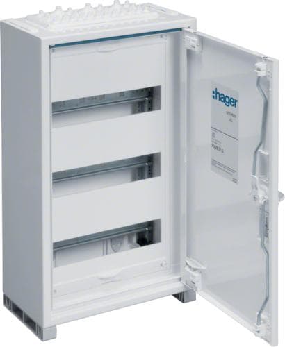 Hager FWB31S. Type: Fritstående ramme, Farve på produkt: Hvid, International beskyttelsesklassificering (IP-kode): IP44. Bredde: 300 mm, Dybde: 161 mm