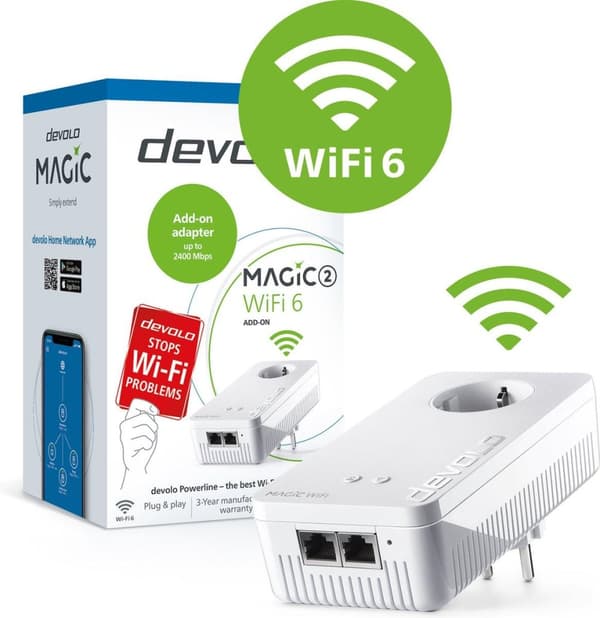 devolo Magic 2 - Powerline-sovitin - Laajennus - WiFi 6 - FI