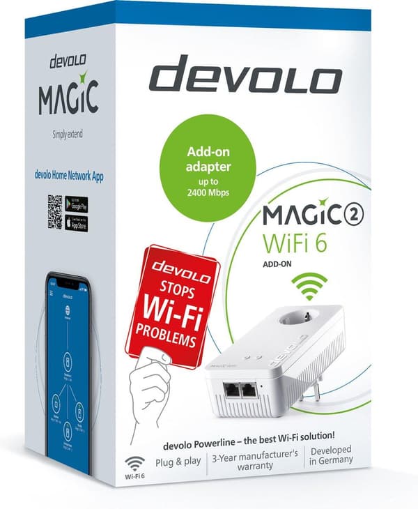 devolo Magic 2 - Powerline-sovitin - Laajennus - WiFi 6 - FI
