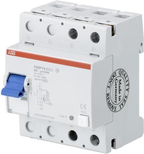 ABB STOTZ-KONTAKT RCCB F202B+25/0,03 (2CSF202701R1250)