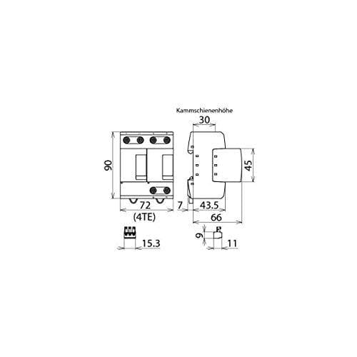 Dehn 951205 Kombineret DV M TN 255-FM