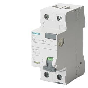 Siemens FI katkaisija 2-napainen 63 A 230 V 5SV3316-6 (5SV3316-6)