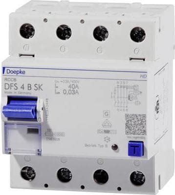 Doepke 09146998HD fejlstrømsafbryder 4-polet 63 A 0,3 A 230 V, 400 V (09146998HD)