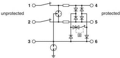 Phoenix Contact TTC-6P-3-HF-FM-12DC-UT-I 2906786 overspændingsafleder (2906786)