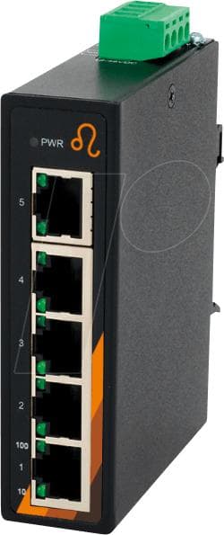 EXSYS GmbH 5-ports industriel Ethernet-switch, kompakt (EX-6200)