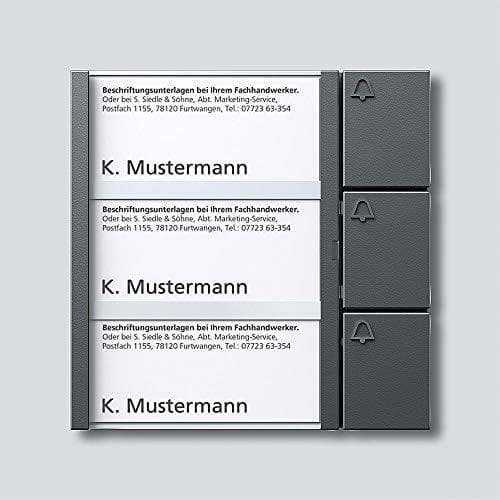 Siedle Button Module 3 in Master – BTM 650 '03 DG Dark Grey Glitter 4919468