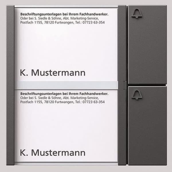 S. Siedle & Soehne -väyläpainikemoduuli dgr/gli BTM 650-02 DG (200038789-00)