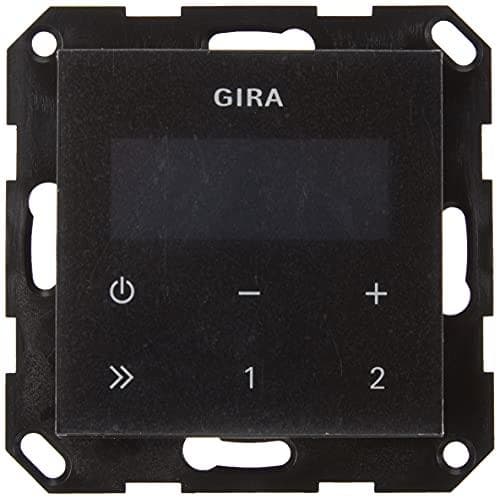 Gira 049572 Indbygget radio RDS med E2 ramme Gira E2, hvid/sort