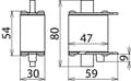 Miniatyrbillede 3 af 3: Overspændingsafleder V NH00 280 type 2 til NH-baser (900261)