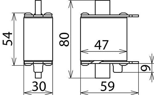 Overspændingsafleder V NH00 280 type 2 til NH-baser (900261)