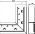 Miniatyrbild 3 av 3: obo-bettermann – Angulo platt gs-sfs70130 vit