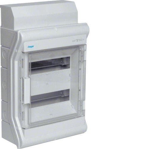 HAGER VE212DN Pieni jakokortti AP 2x12TE Kst IP65