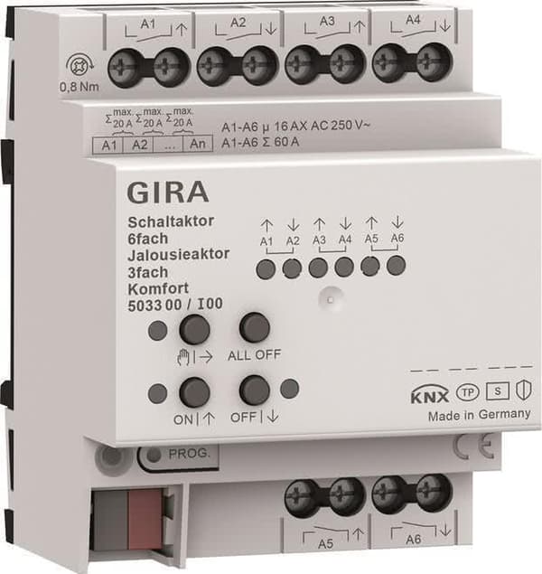 Gira kobling, persienneaktuator 6f/3f 16 A 503300 (503300)