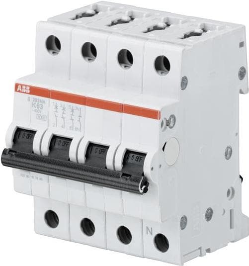 ABB STOTZ-KONTAKT afbryder K,6kA,20A,3P+NA S203-K20NA (2CDS253103R0487)