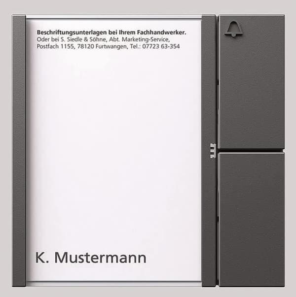 S. Siedle & Soehne -väyläpainikemoduuli dgr/gli BTM 650-01 DG (200038785-00)