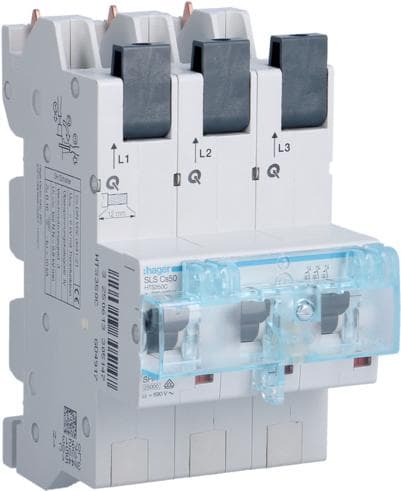 SLS Switch 3P Cs-50A samleskinne HTS350C (HTS350C)